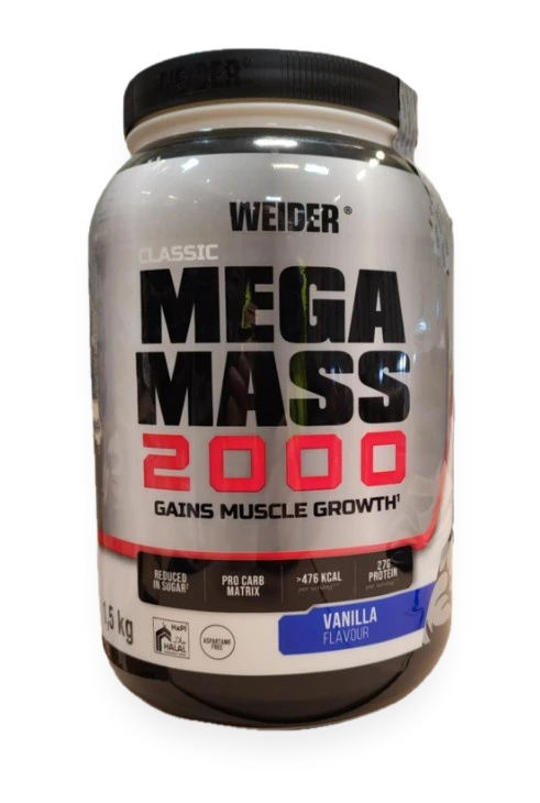 Mega Mass 2000, Vanilla - 1500 grams
