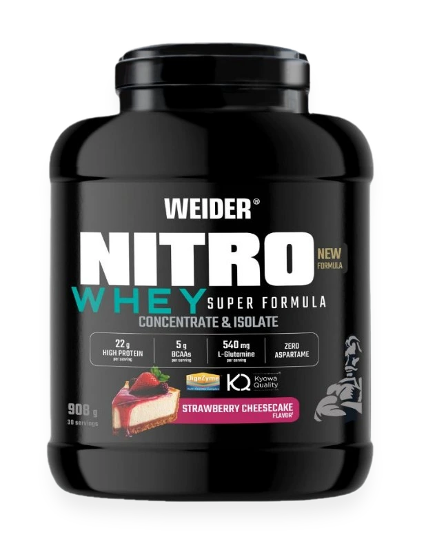 Nitro Whey Super Formula, Strawberry Cheesecake - 908 grams
