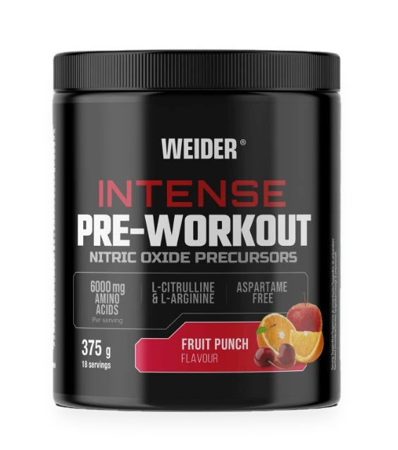 Intense Pre-Workout, Fruit Punch - 375 grams