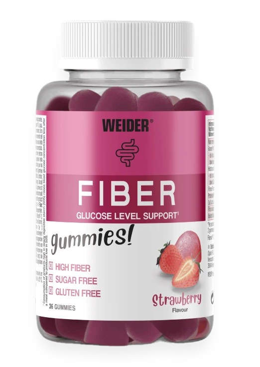 Fiber, Strawberry - 36 gummies
