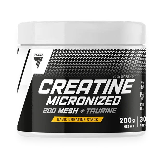 Creatine Micronized 200 Mesh + Taurine - 200 grams