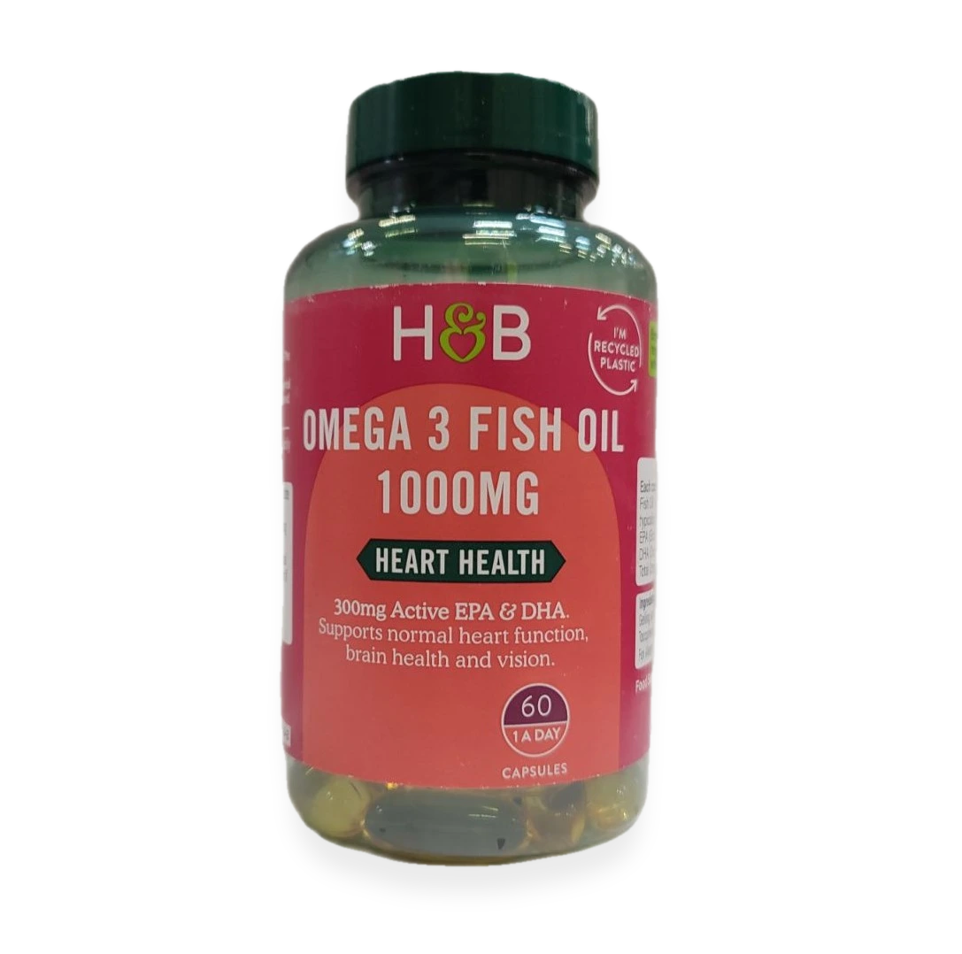 Omega 3 Fish Oil, 1000mg - 60 caps