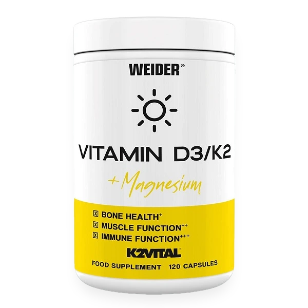 Vitamin D3/K2 + Magnesium - 120 caps