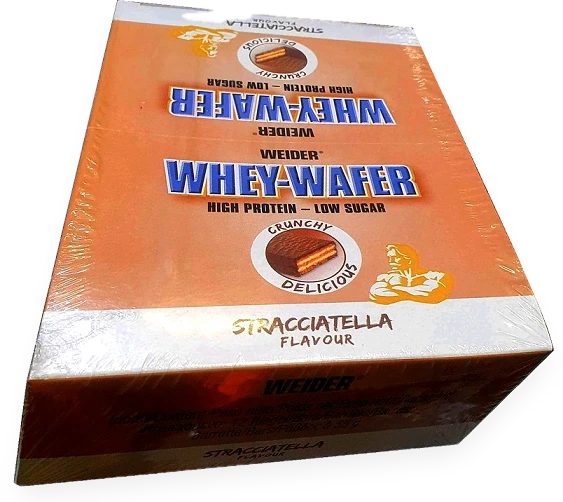 Whey-Wafer, Stracciatella - 12 x 35g