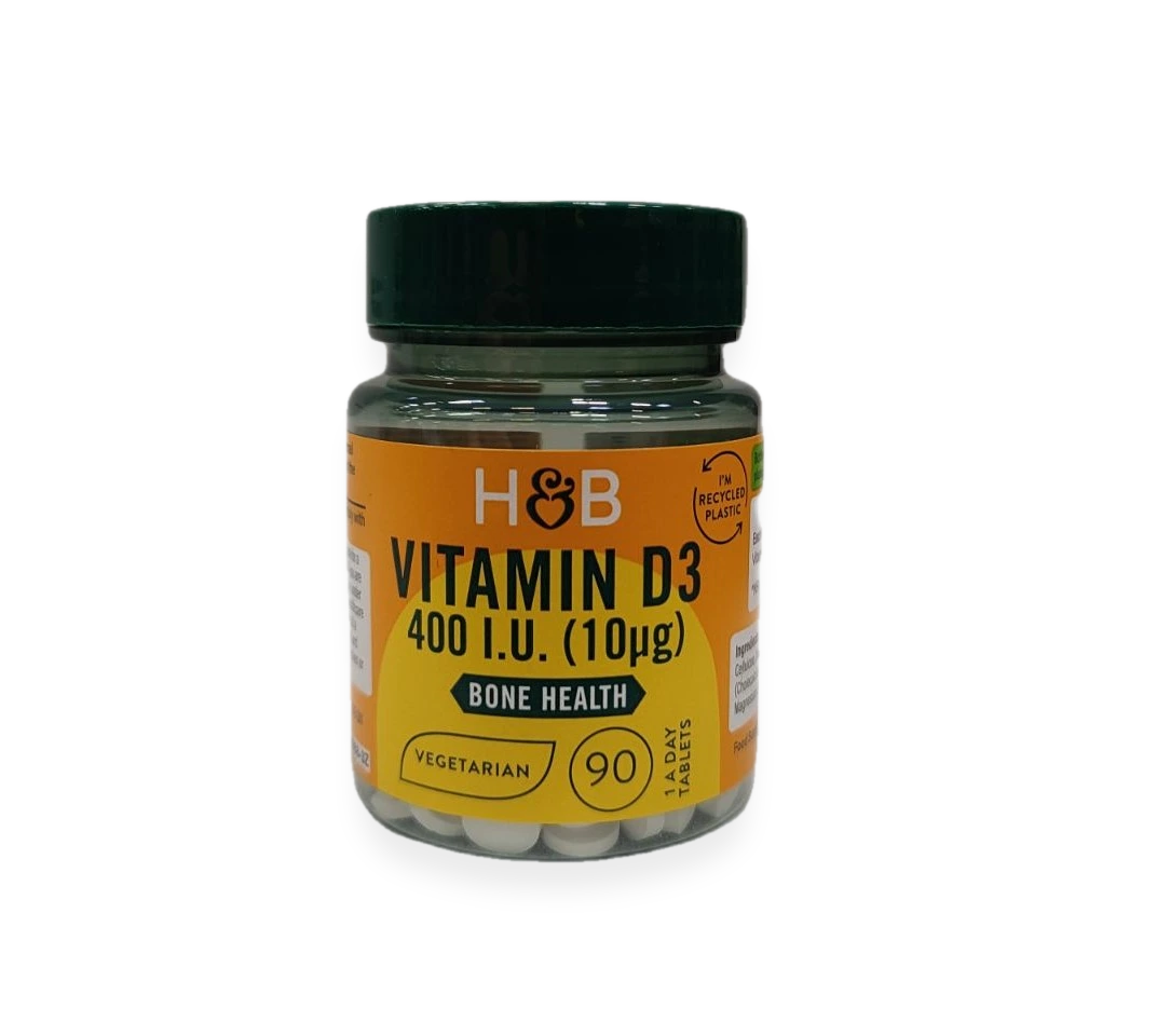 Vitamin D, 10mcg - 90 tablets