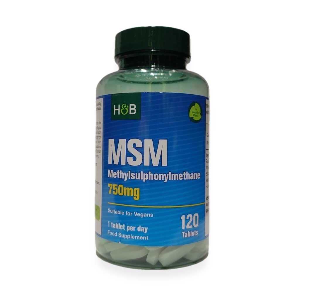 MSM, 750mg - 120 tablets