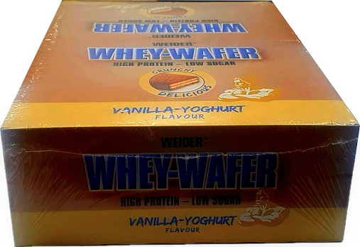 Whey-Wafer, Vanilla Yoghurt - 12 x 35g