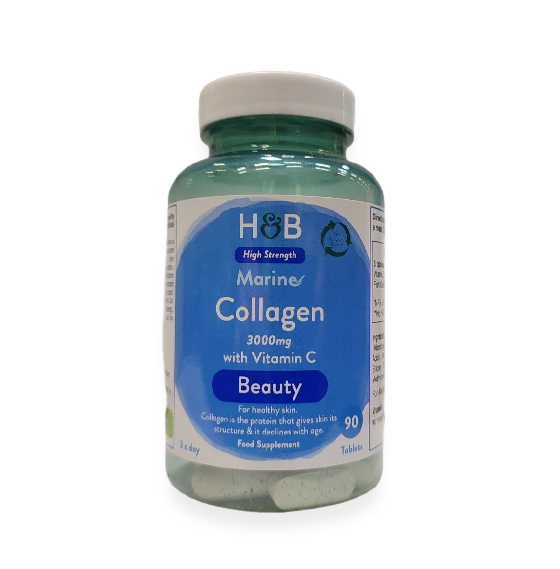 Marine Collagen with Vitamin C, 3000mg - 90 tablets