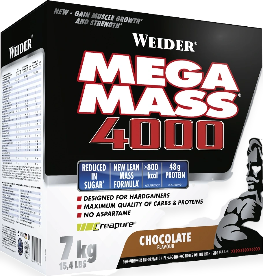 Mega Mass 4000, Strawberry - 7000 grams