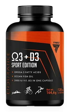 Endurance Omega 3 + D3 Sport Edition - 120 caps
