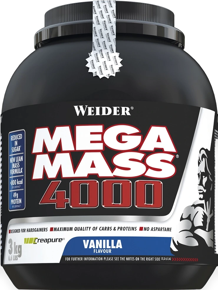 Mega Mass 4000, Vanilla - 3000 grams