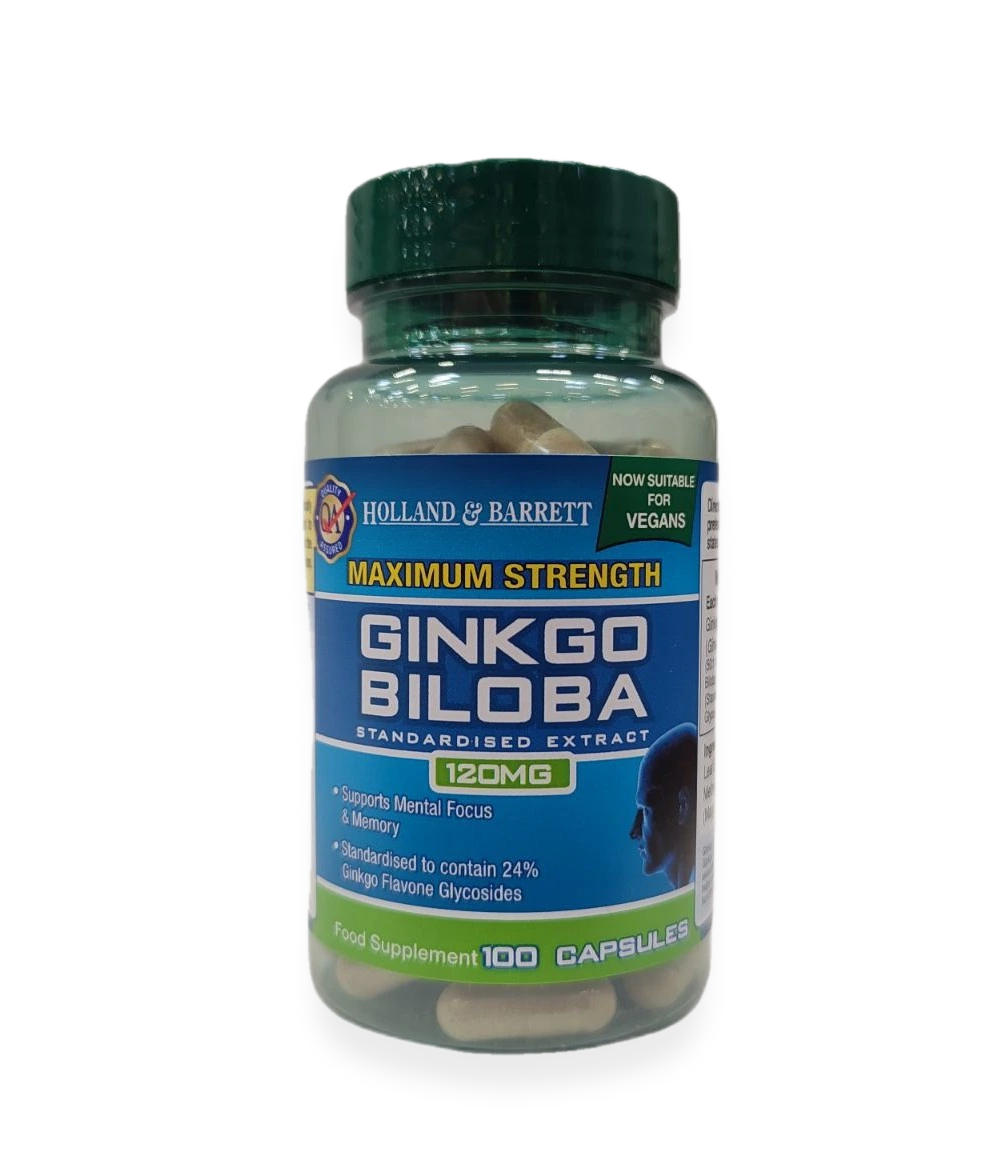 Maximum Strength Ginkgo Biloba, 120mg - 100 caps