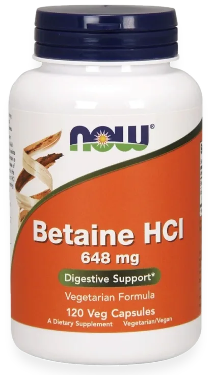 Betaine HCl, 648mg - 120 vcaps