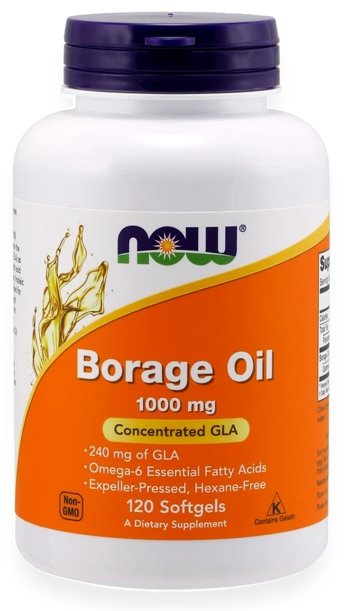 Borage Oil, 1000mg - 120 softgels
