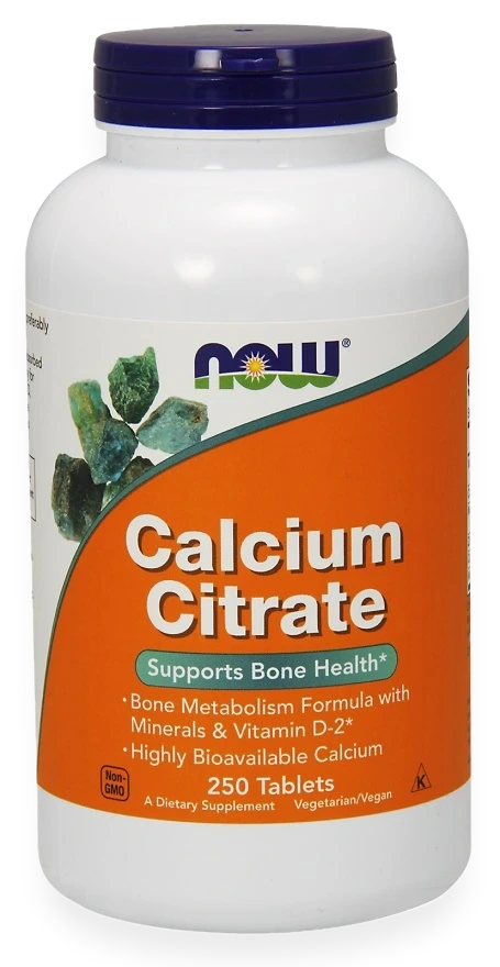Calcium Citrate with Minerals & Vitamin D-2 - 250 tablets