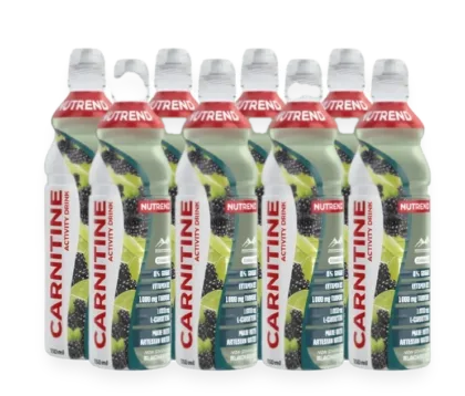 Carnitine Activity Drink, Non Sparkling Blackberry & Lime - 8 x 750 ml.