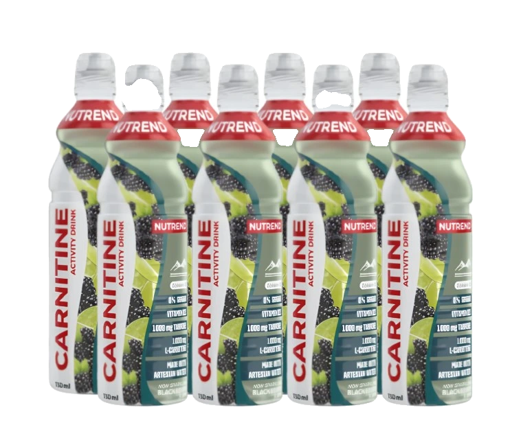 Carnitine Activity Drink, Non Sparkling Blackberry & Lime - 8 x 750 ml.