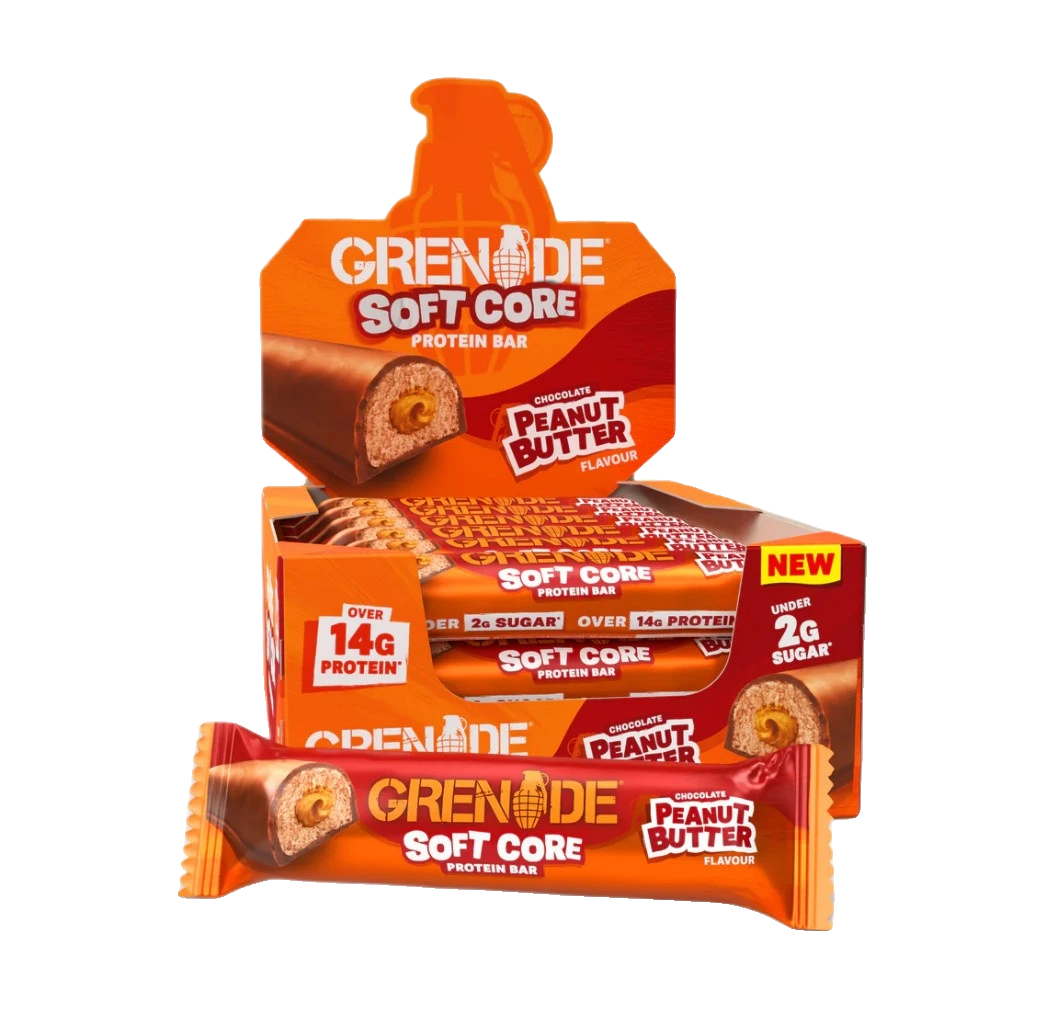 Soft Core Protein Bars, Chocolate Peanut Butter - 12 x 50g