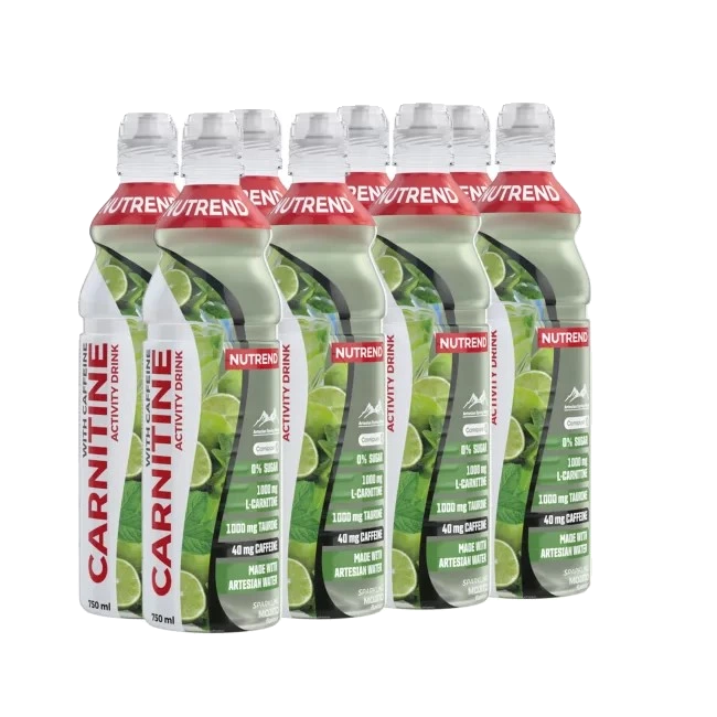 Carnitine Activity Drink with Caffeine, Sparkling Mojito - 8 x 750 ml.