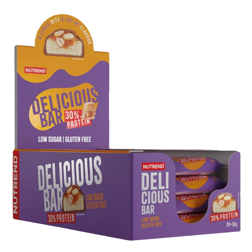 Delicious Protein Bar, Peanut Butter Caramel - 28 x 50g