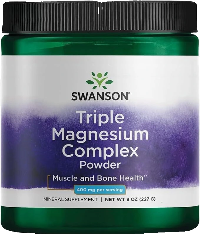 Triple Magnesium Complex Powder, 400mg - 227 grams