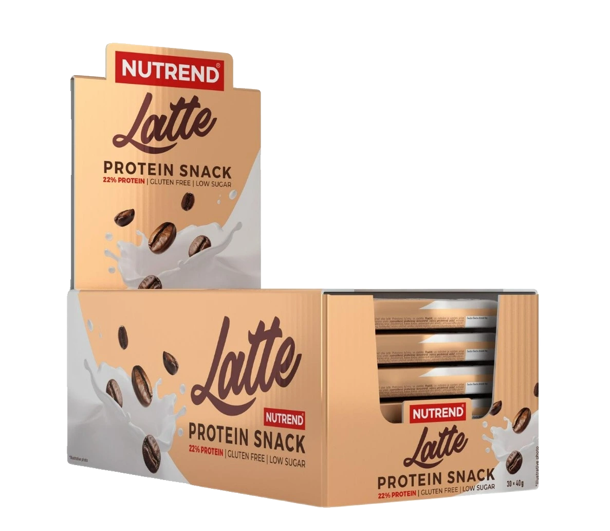 Protein Snack Bar, Coconut Latte - 30 x 40g