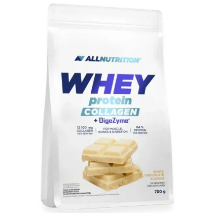 Whey Protein Collagen + DigeZyme, White Chocolate - 700 grams