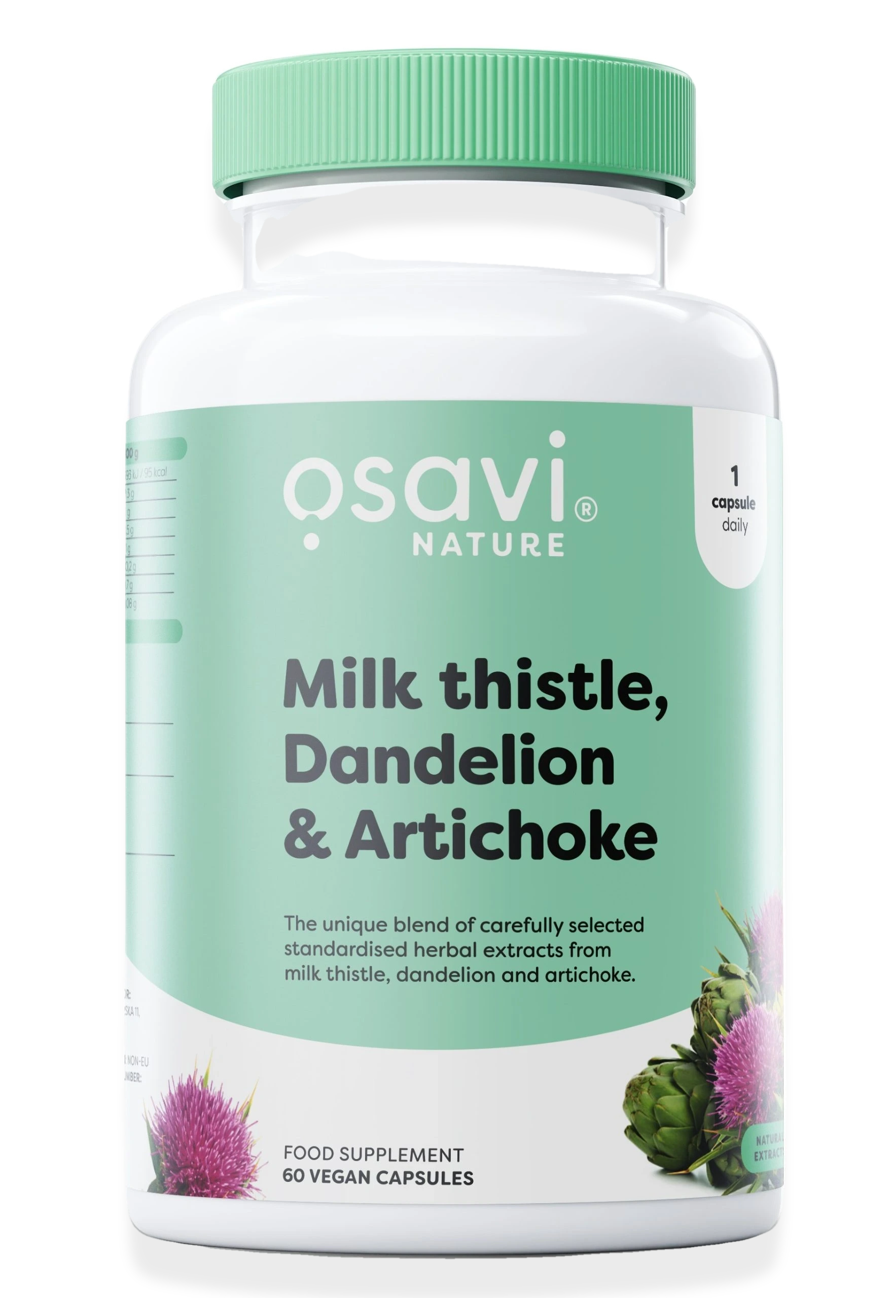 Milk Thistle Dandelion & Artichoke - 60 vegan caps
