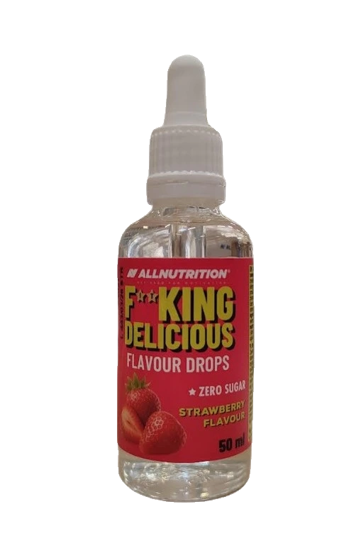 Fitking Delicious Flavour Drops, Strawberry - 50 ml.