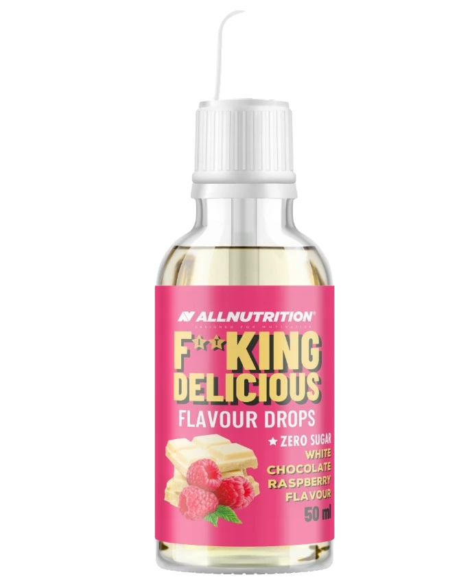 Fitking Delicious Flavour Drops, White Chocolate Raspberry - 50 ml.