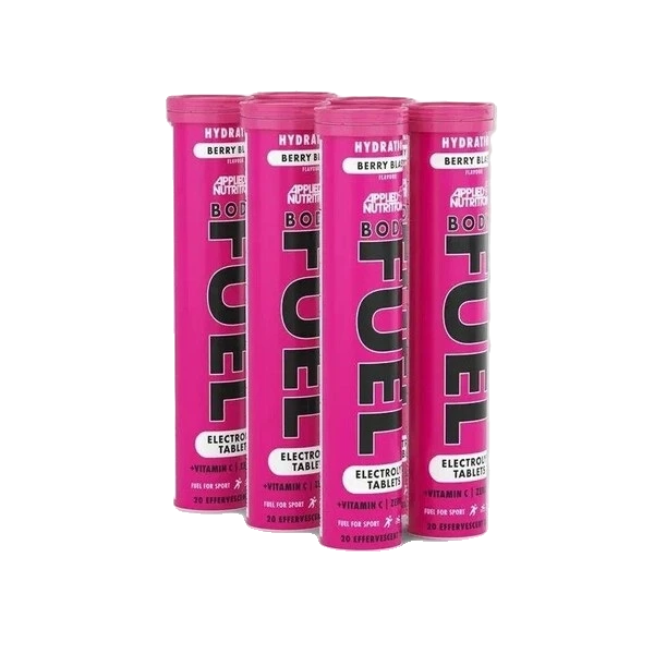 Bodyfuel Hydration Electrolyte Effervescent Tablets, Berry Blast - 6 x 20 tabs