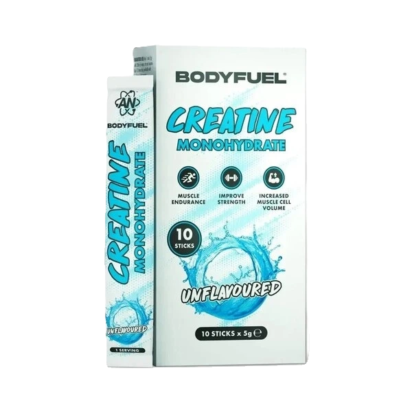 Bodyfuel Creatine Monohydrate Sticks, Unflavoured - 10 x 5g