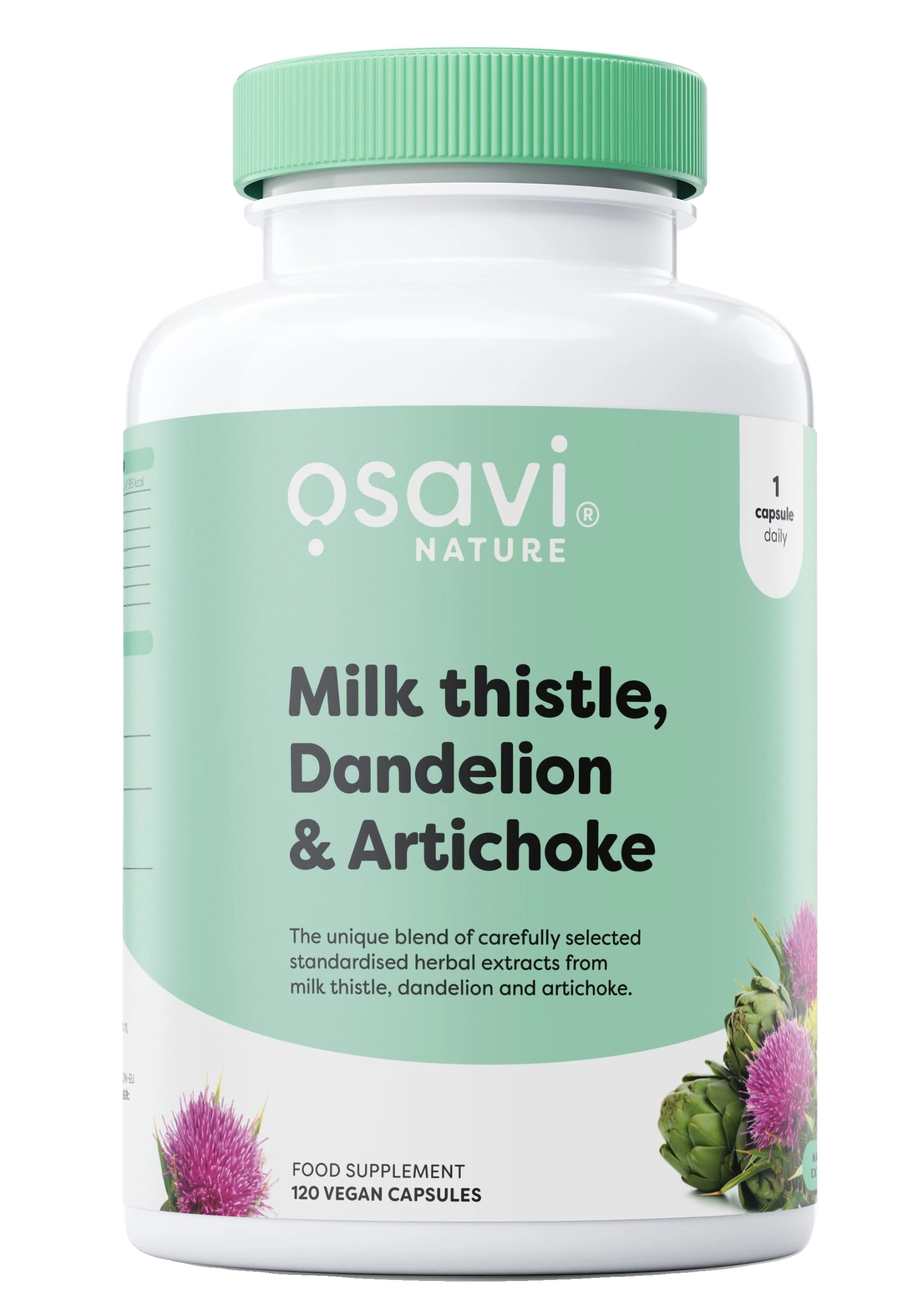 Milk Thistle Dandelion & Artichoke - 120 vegan caps