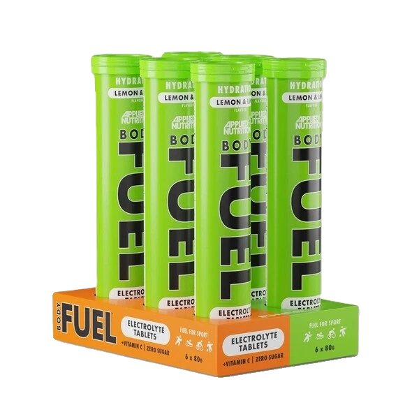 Bodyfuel Hydration Electrolyte Effervescent Tablets, Lemon & Lime - 6 x 20 tabs