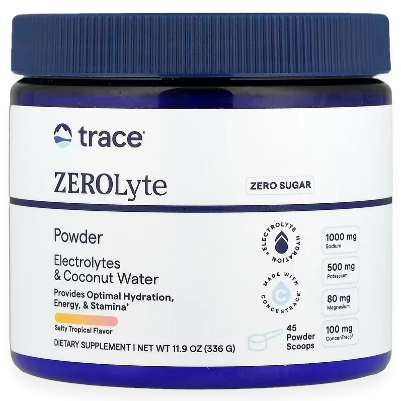 ZEROLyte Powder, Salty Tropical - 336 grams