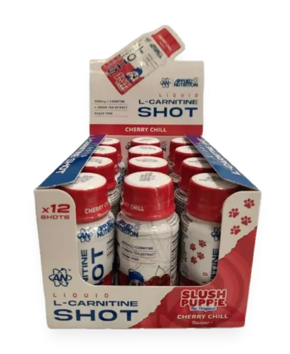 Liquid L-Carnitine Shot, Slush Puppie Cherry Chill - 12 x 60 ml.