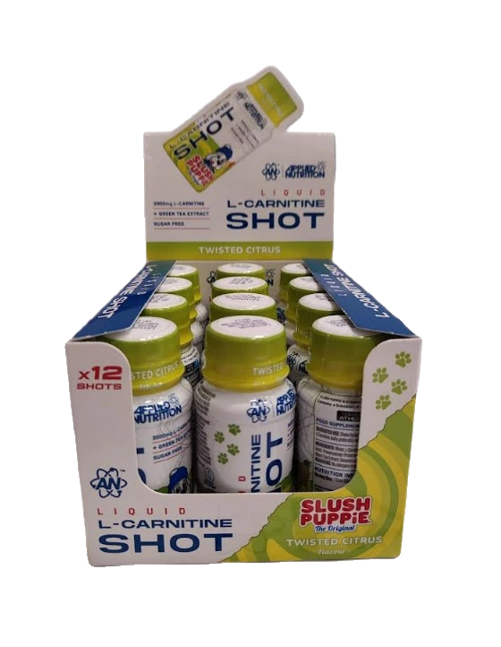 Liquid L-Carnitine Shot, Slush Puppie Twisted Citrus - 12 x 60 ml.