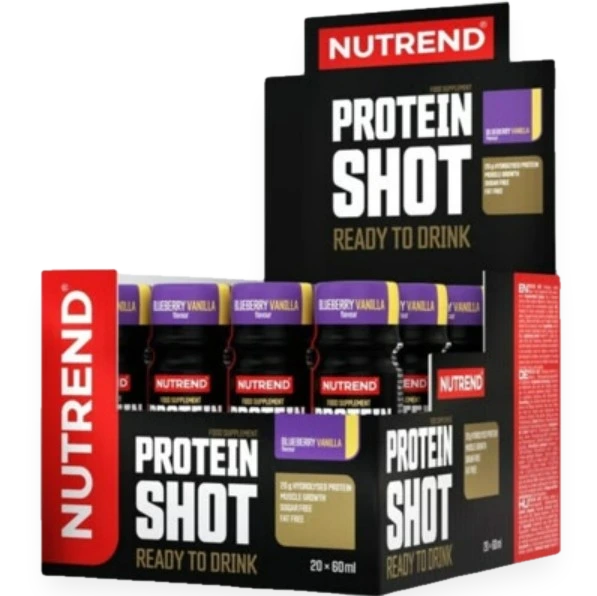 Protein Shot, Blueberry Vanilla - 20 x 60 ml.