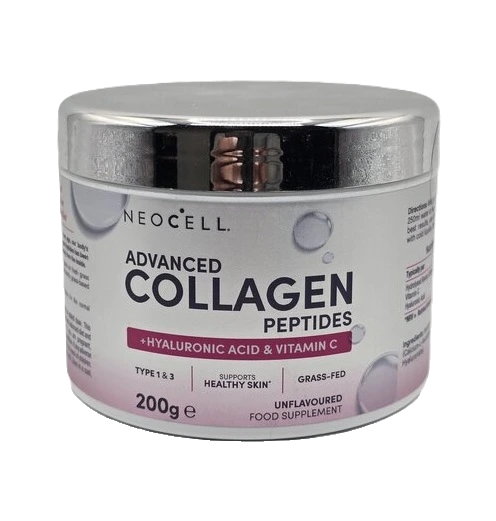 Advanced Collagen Peptides with Vitamin C & Hyaluronic Acid, Unflavoured - 200 grams