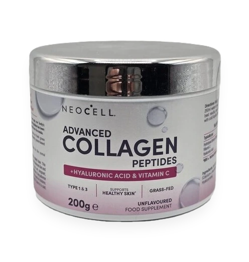 Advanced Collagen Peptides with Vitamin C & Hyaluronic Acid, Unflavoured - 200 grams