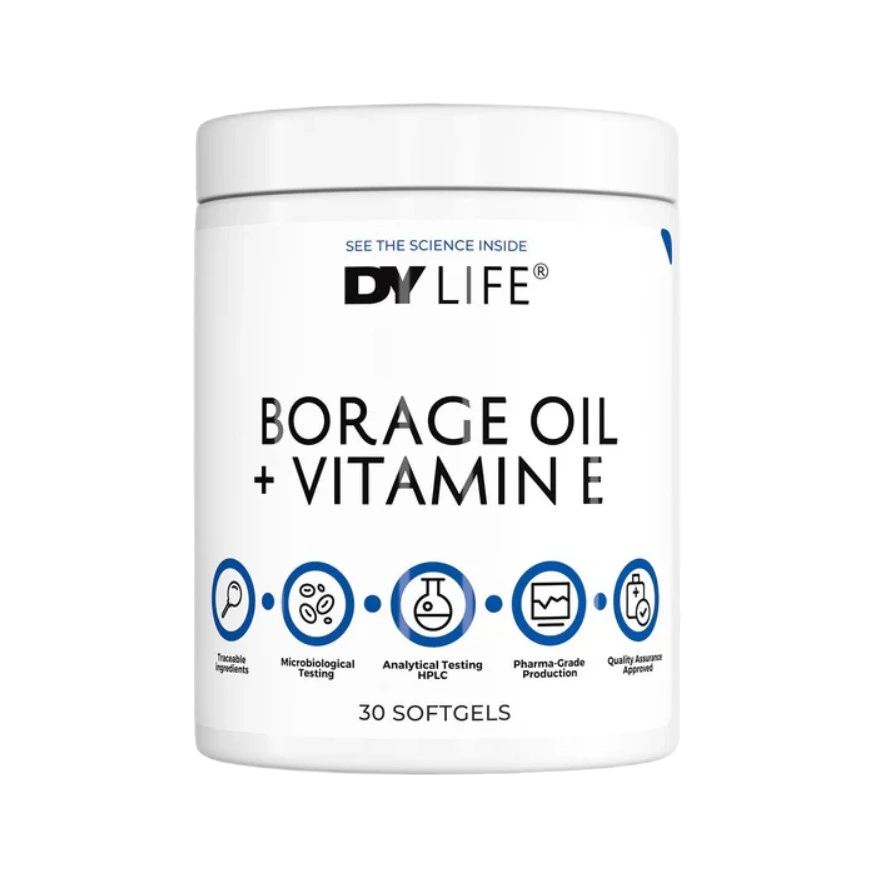 DY LIFE Borage Oil + Vitamin E - 30 softgels