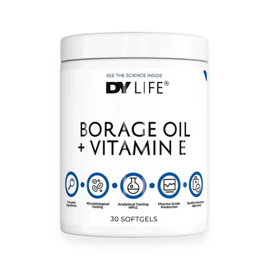 DY LIFE Borage Oil + Vitamin E - 30 softgels