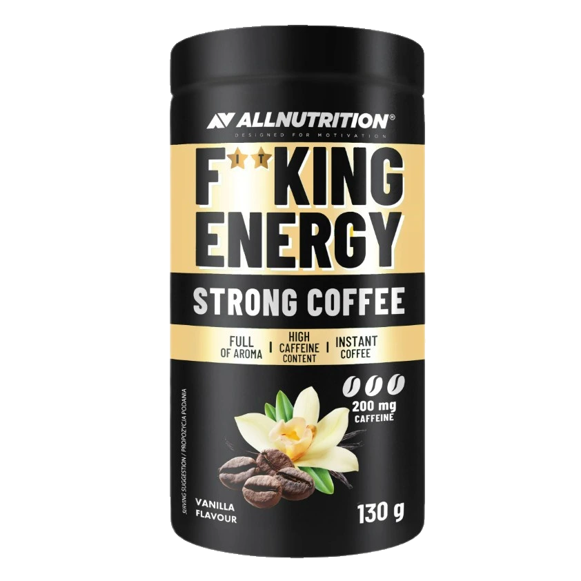 Fitking Energy Strong Coffee, Vanilla - 130 grams