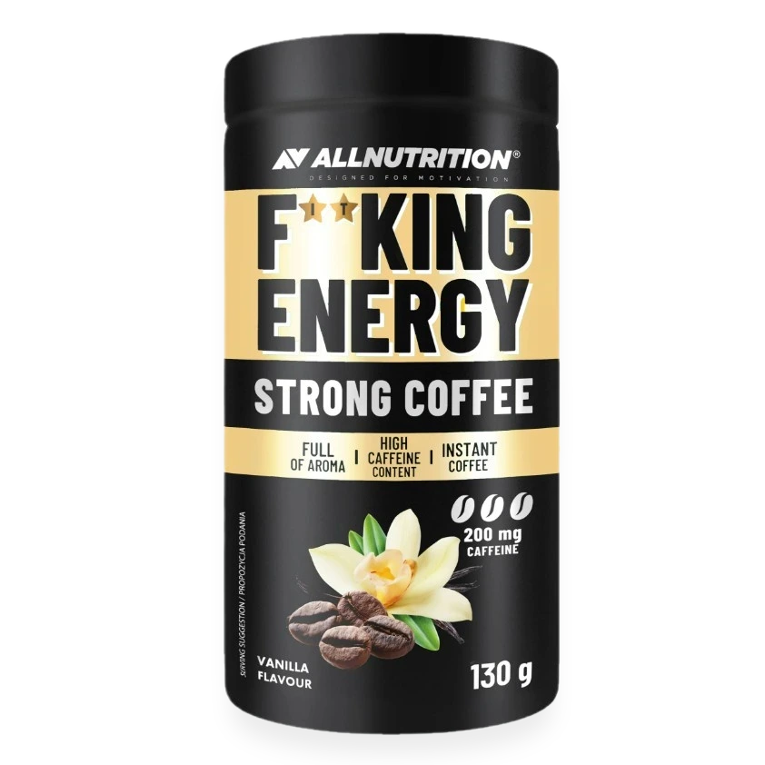 Fitking Energy Strong Coffee, Vanilla - 130 grams