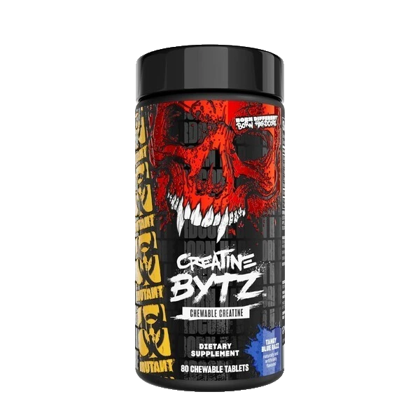 Creatine Bytz Chewables, Tangy Blue Razz - 80 tablets