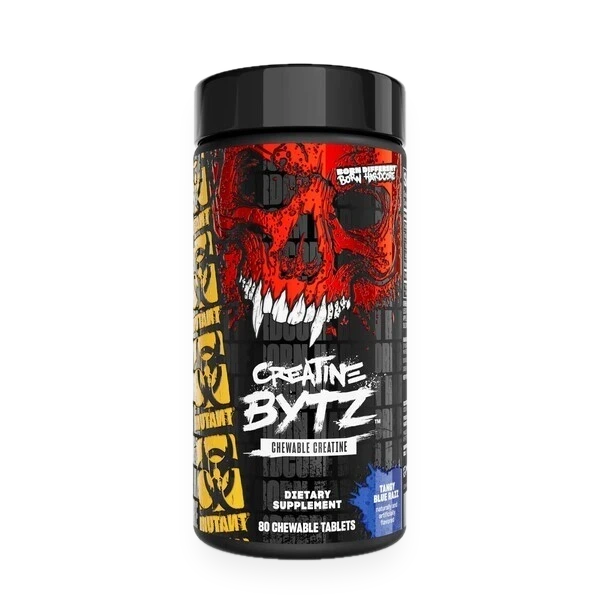 Creatine Bytz Chewables, Tangy Blue Razz - 80 tablets
