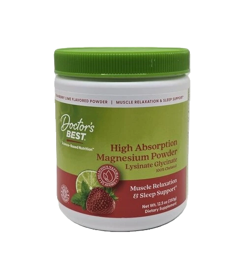 High Absorption Magnesium Powder, Strawberry Lime - 350 grams