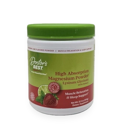High Absorption Magnesium Powder, Strawberry Lime - 350 grams