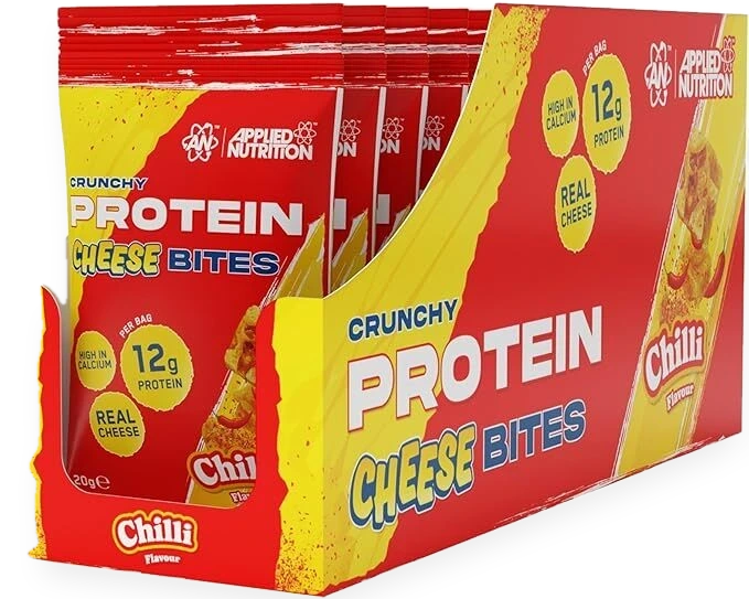Crunchy Protein Cheese Bites, Chilli - 10 x 20g