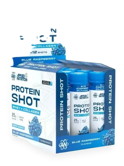 Protein Shot, Blue Raspberry - 12 x 100 ml.